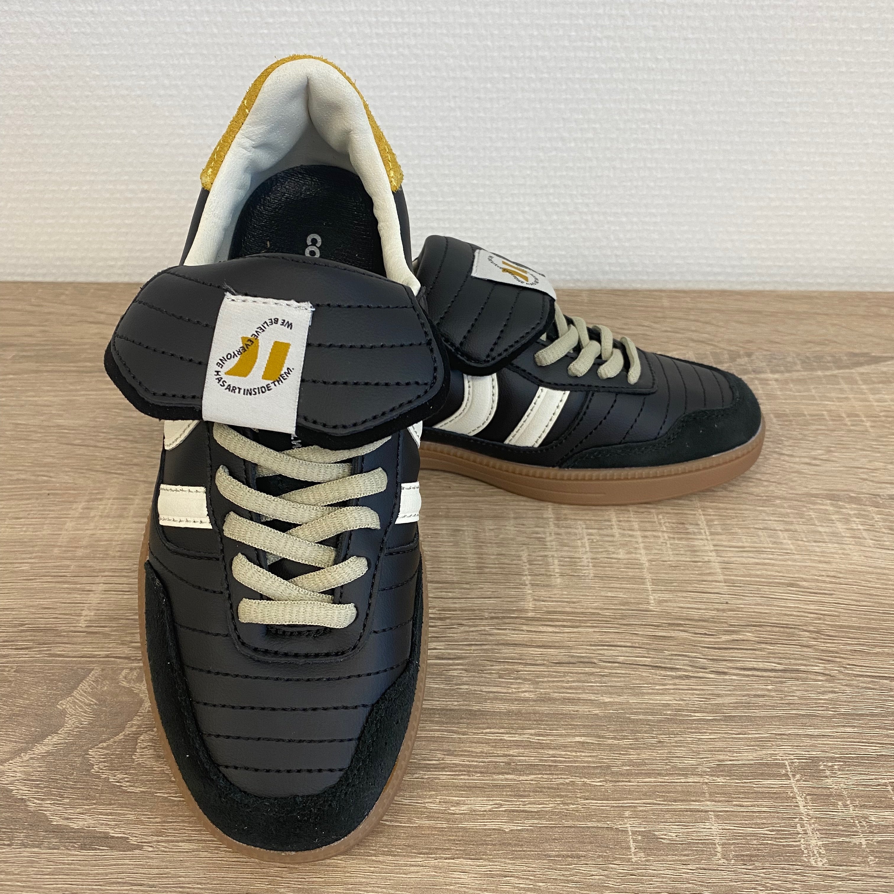 Coolway Silva sneakers black white yellow