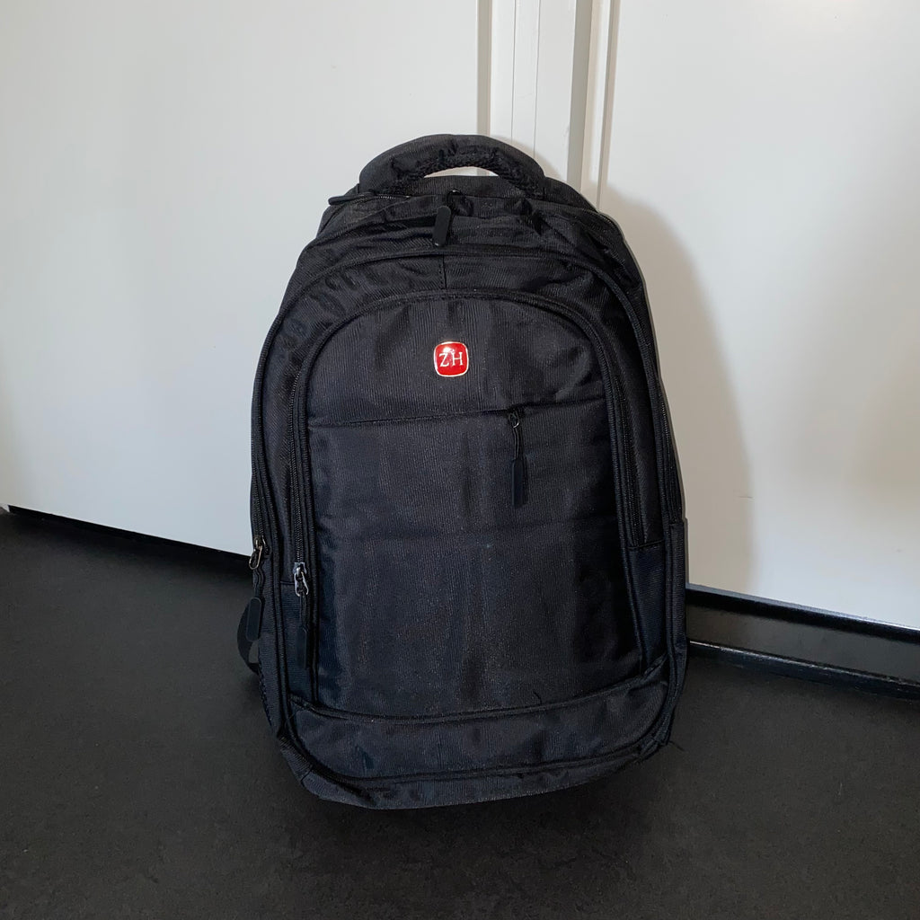 Rugtas ZH Black – Stevige Laptoptas & Schooltas – Multifunctionele Reistas