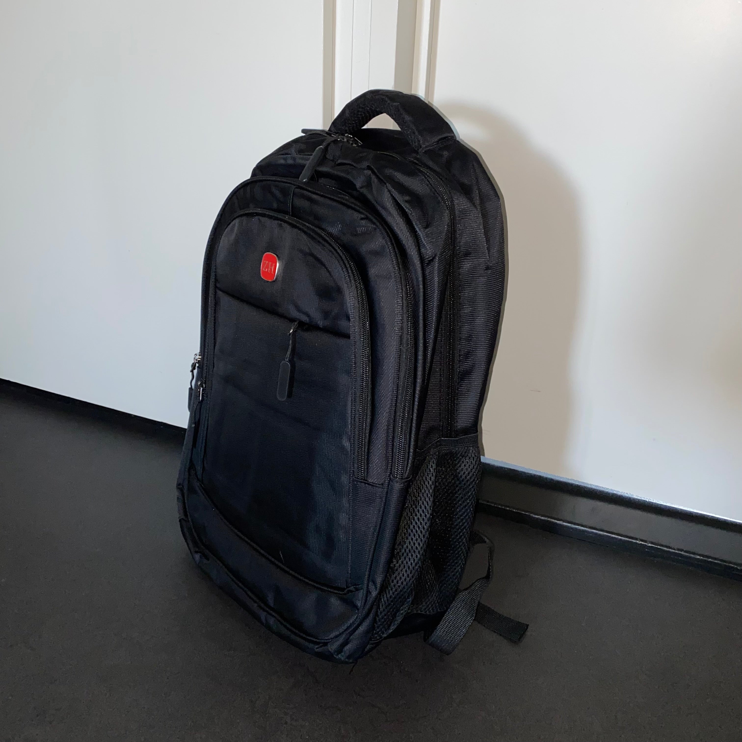 Rugtas ZH Black – Stevige Laptoptas & Schooltas – Multifunctionele Reistas