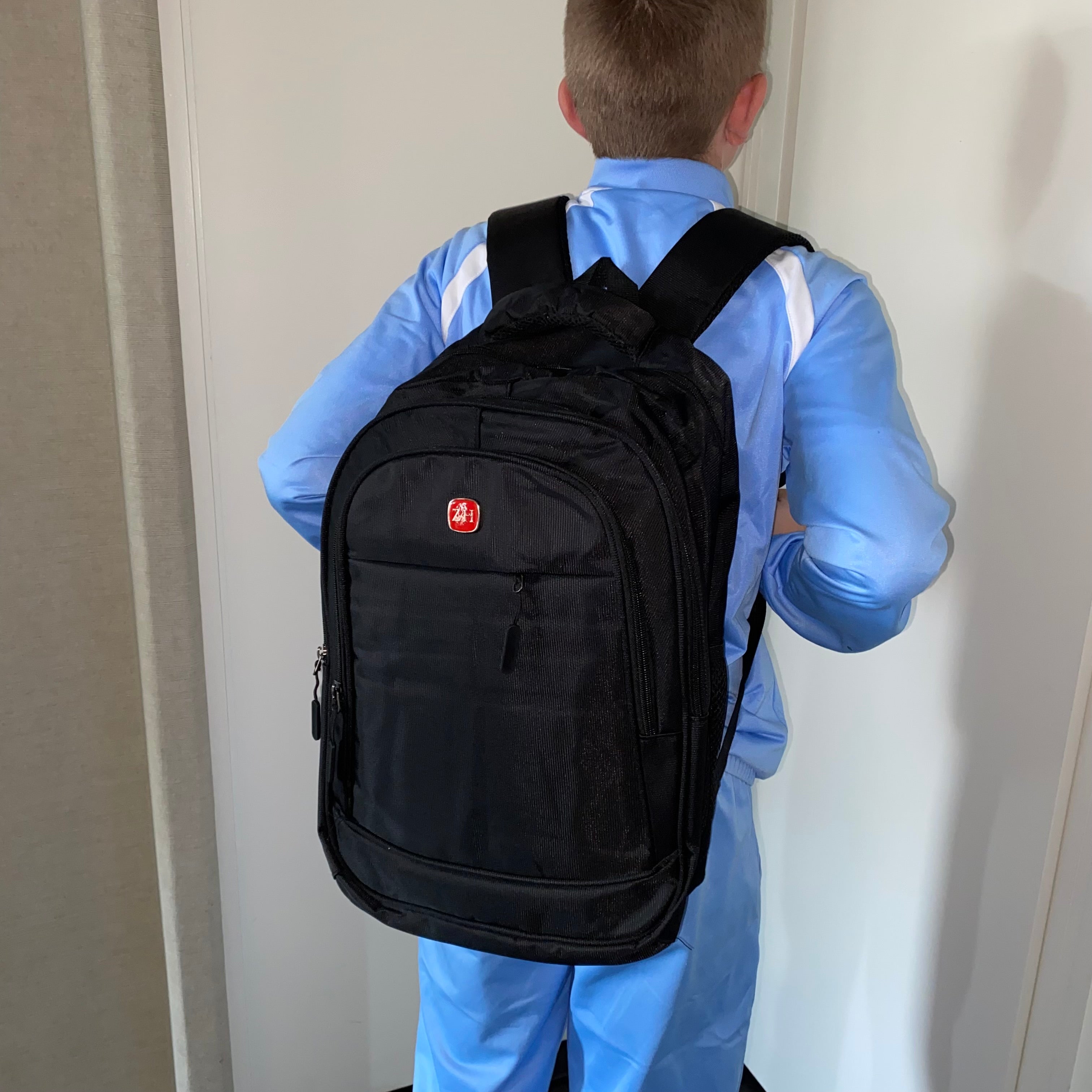 Rugtas ZH Black – Stevige Laptoptas & Schooltas – Multifunctionele Reistas