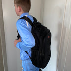 Rugtas ZH Black – Stevige Laptoptas & Schooltas – Multifunctionele Reistas