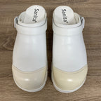 Sanita Duty Griptec Klompen Wit Open met Riempje en Veiligheidsneus – Maat 45.4