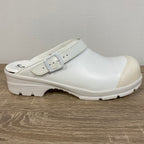 Sanita Duty Griptec Klompen Wit Open met Riempje en Veiligheidsneus – Maat 45