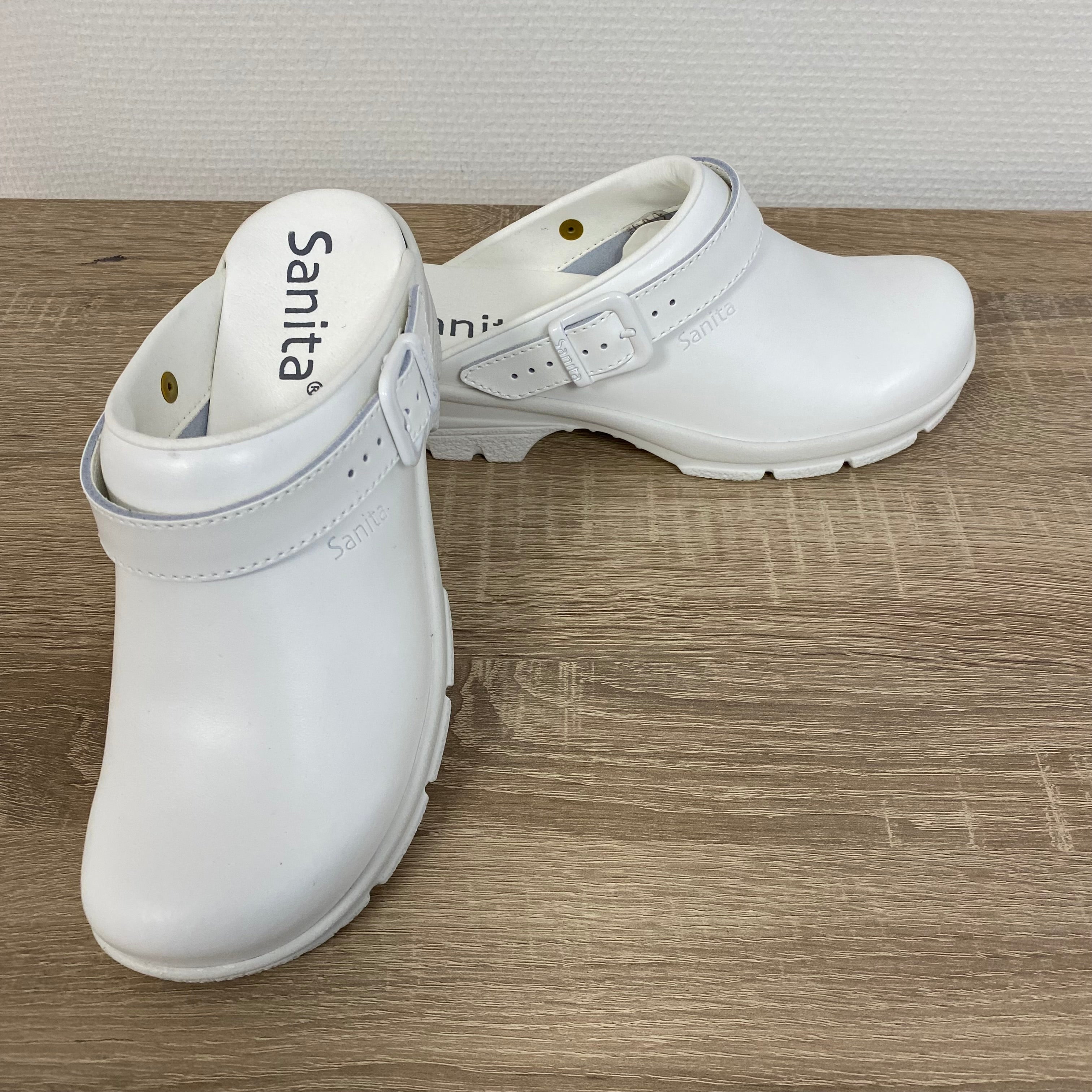 Sanita Duty Griptec klomp Wit Open met Riempje maat 37.1