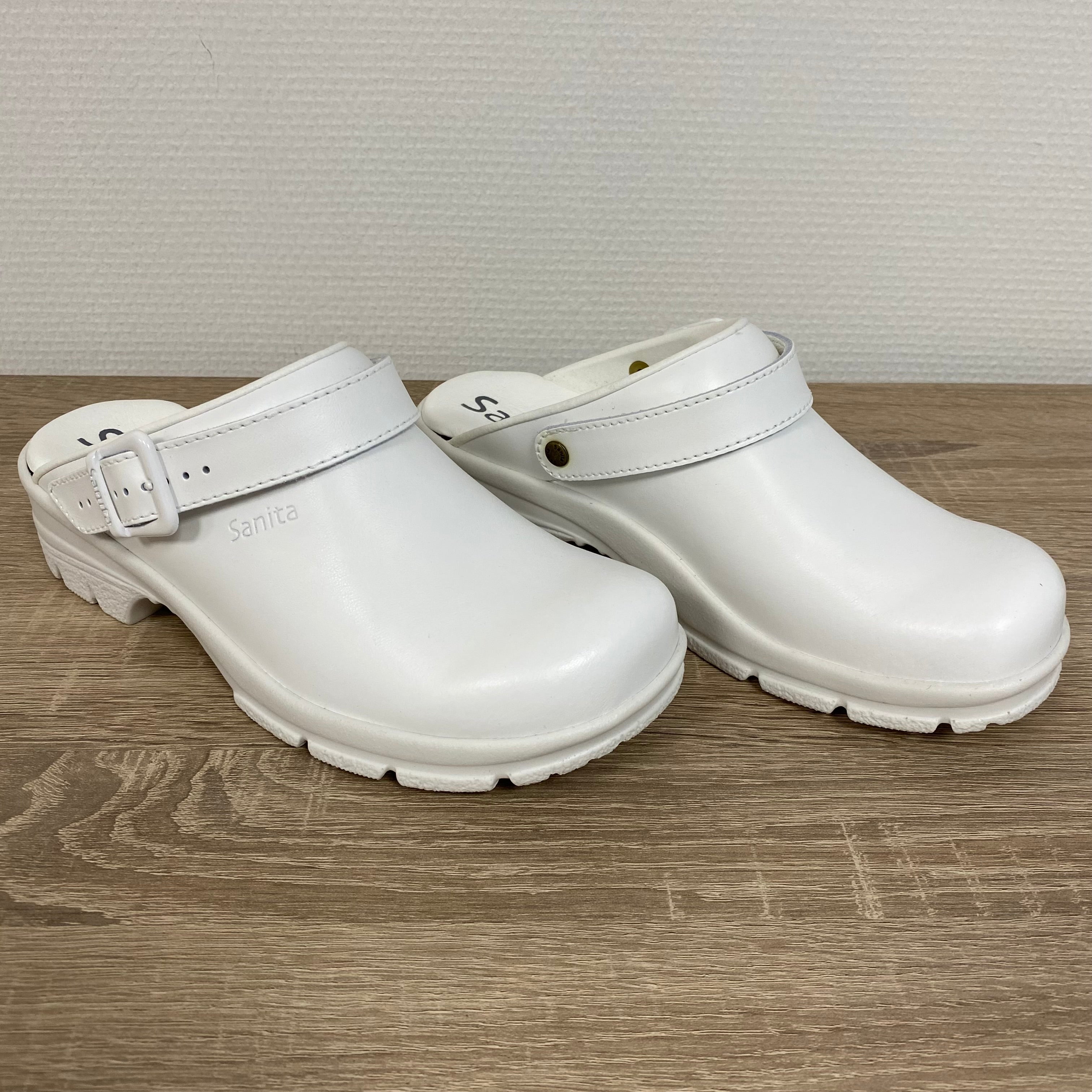 Sanita Duty Griptec klomp Wit Open met Riempje maat 37.3