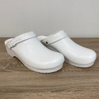 Sanita San-Flex OB Klompen Wit met Bandje – Unisex Werkklomp Maat 48.3