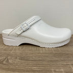 Sanita San-Flex OB Klompen Wit met Bandje – Unisex Werkklomp Maat 48