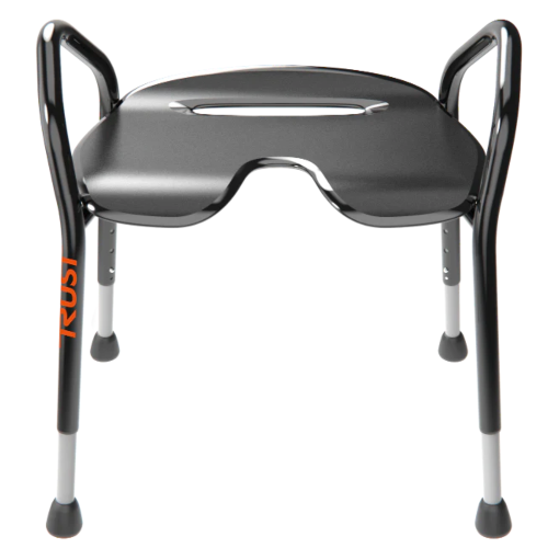 Trust Care douche/badkruk verstelbaar - zwart